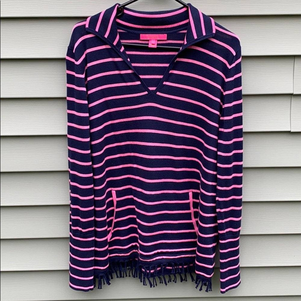 Lily Pulitzer Striped Summer Pullover, Size L